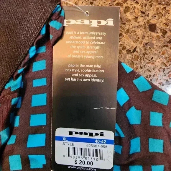 3 Pair Papi brazillian briefs. Size XL NWT NOS - Picture 7 of 10